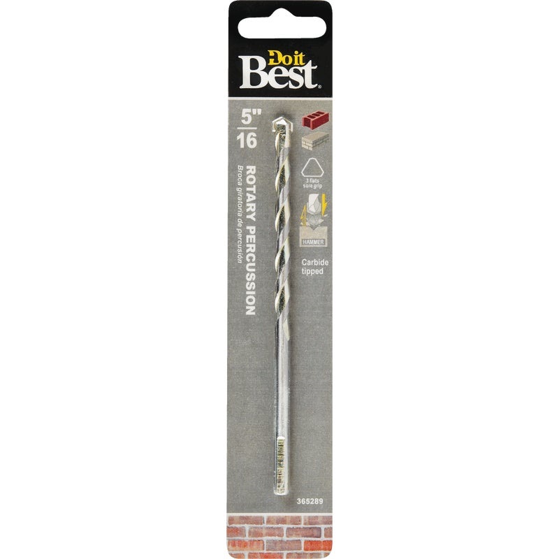 365289.jpg Do it Best 5/16 In. x 6 In. Rotary Percussion Masonry Drill Bit - Image 1