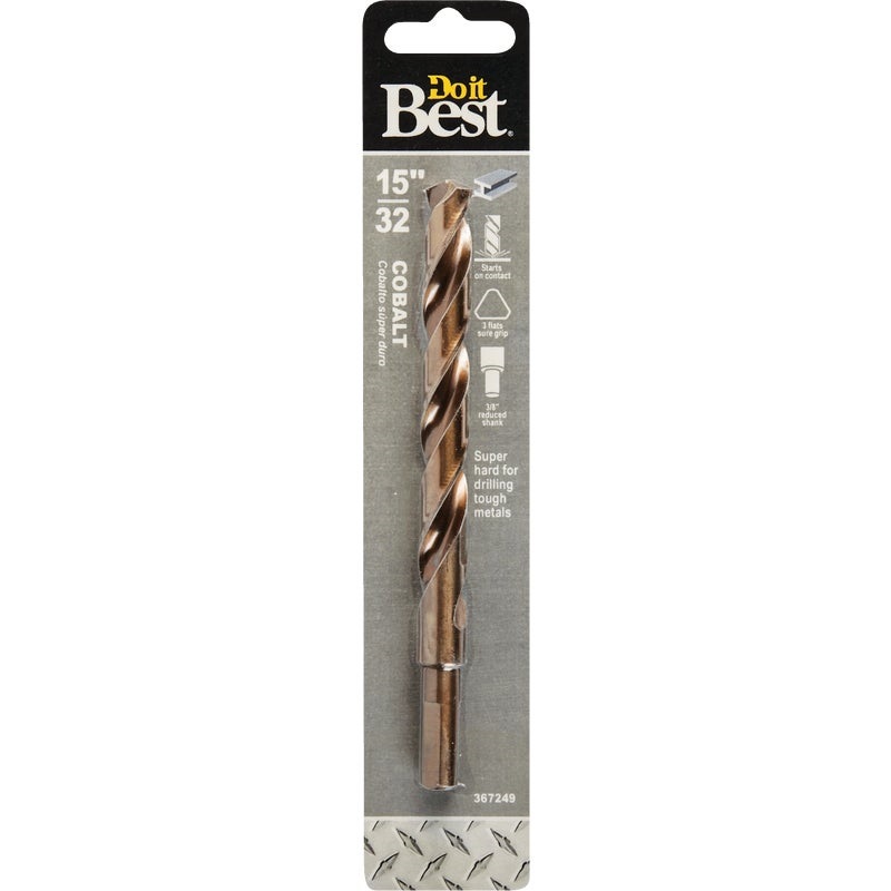 367249.jpg Do it Best 15/32 In. Cobalt Drill Bit - Image 1