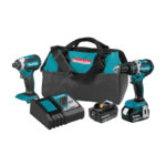 Makita 2-Tool 18V LXT Lithium-Ion Brushless Hammer Drill/Driver & Impact Driver Cordless Tool Combo Kit