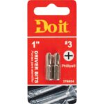 Do it #3 Phillips 1 In. Insert Screwdriver Bit (2-Pack)