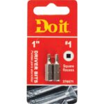Do it #1 Square Recess 1 In. Insert Screwdriver Bit (2-Pack)