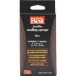 Do it Best Jumbo All-Purpose 3 In. x 5 In. x 1 In. 120 Grit Fine Sanding Sponge