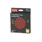 Do it Best 5 Inch 220-Grit 5-Hole Pattern Vented Sanding Disc 15Pk