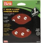 Do it Best 5 In. 60-Grit Sanding Disc with Hook & Loop Backing (5-Pack)
