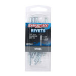 Channellock 1/8 Inch Diameter x 1/2 Inch Grip Steel Rivet 15Pk