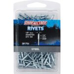 Channellock 1/8 In. Dia. x 1/4 In. Grip Steel Multigrip POP Rivet (100-Pack)