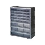 Quantum Storage 39-Drawer Clear Plastic Parts Drawer Cabinet