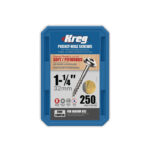 Kreg #8 1-1/4 Inch Zinc Pocket Hole Screw 250 Pk