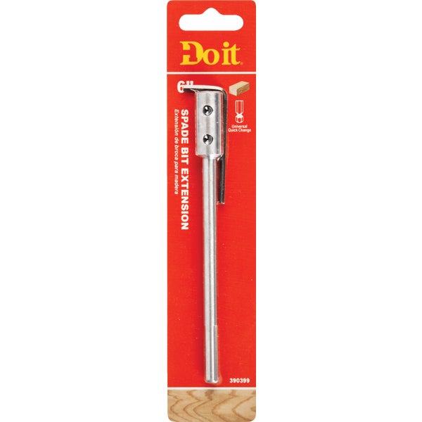 390399.jpg Do it 6 In. x 1/4 In. Spade Drill Bit Extension - Image 1