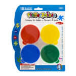 Bazic Finger Paint Assorted Color 40ml 4 Pack