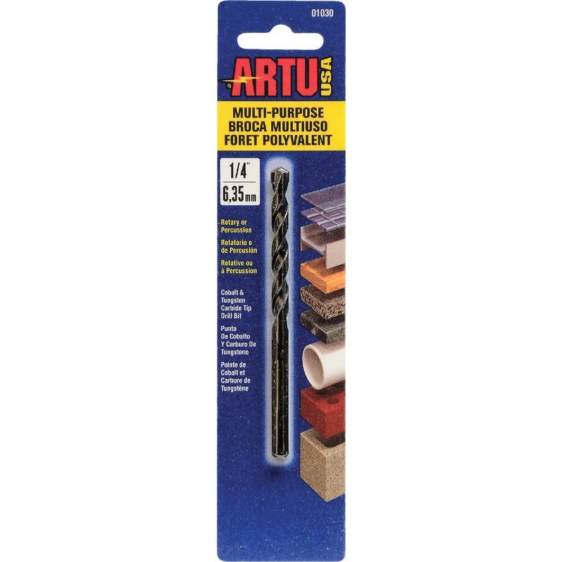 395080.jpg ARTU 1/4 In. Cobalt General Purpose Drill Bit - Image 1