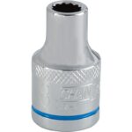 Channellock 1/2 In. Drive 8 mm 12-Point Shallow Metric Socket