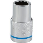 Channellock 1/2 In. Drive 12 mm 12-Point Shallow Metric Socket