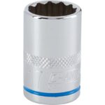 Channellock 1/2 In. Drive 17 mm 12-Point Shallow Metric Socket