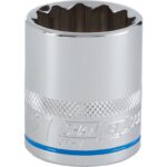 Channellock 1/2 In. Drive 27 mm 12-Point Shallow Metric Socket