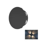 Light Source Outdoor Wall Lamp Black