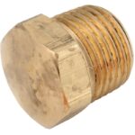 Anderson Metals 1/4" Low Lead Hex Head Brass Hex Plug