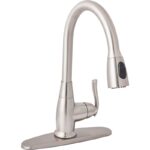 Home Impressions Single Handle Pull-Down Kitchen Faucet, Brushed Nickel