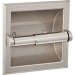 Home Impressions Aria Brushed Nickel Recessed Toilet Paper Holder
