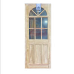 Door Panel With Glass Pine, (32" x 80")