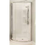 Maax White with Chrome Finish Acrylic/ABS Shower Kit