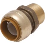 SharkBite 3/4" x 1/2" MNPT Bullnose Push-to-Connect Male Adapter