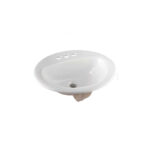 White Oval Lavatory Sink