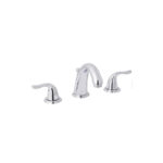 Home Impressions Polished Chrome 2-Handle Lever 6 to 12 Inch Widespread Bathroom Faucet with Pop-Up
