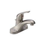 Delta Foundations Stainless 1-Handle Lever Bathroom Faucet