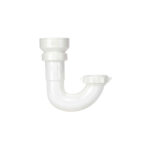 Keeney Insta-Plumb 1/2 Inch White Plastic J-Bend