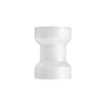 Keeney Insta-Plumb 1-1/2 Inch White Plastic Straight Coupling