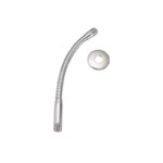 Do it Best 11-1/2 Inch Chrome Flexible Shower Arm With Flange