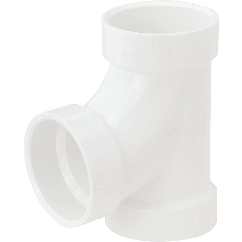 407571.jpg Charlotte Pipe 3" Schedule 40 Sanitary PVC Tee - Image 1