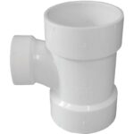 Charlotte Pipe 3" x 2" Reducing Sanitary PVC Tee