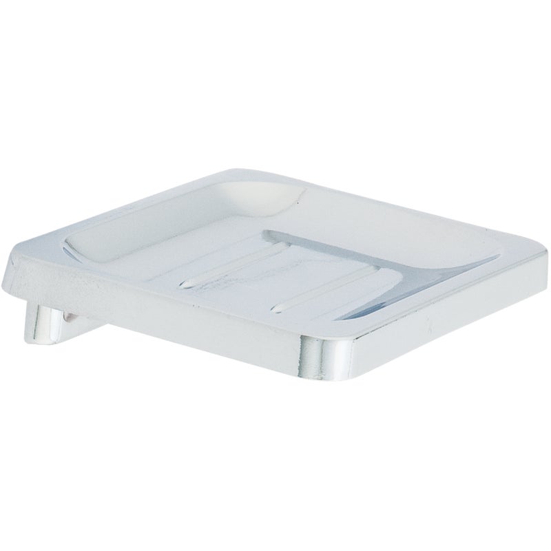 408767.jpg Home Impressions Alpha Chrome Soap Dish - Image 1