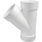 Charlotte Pipe 4" Schedule 40 DWV Hub PVC Wye