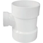 Charlotte Pipe 4" x 2" Reducing Sanitary PVC Tee