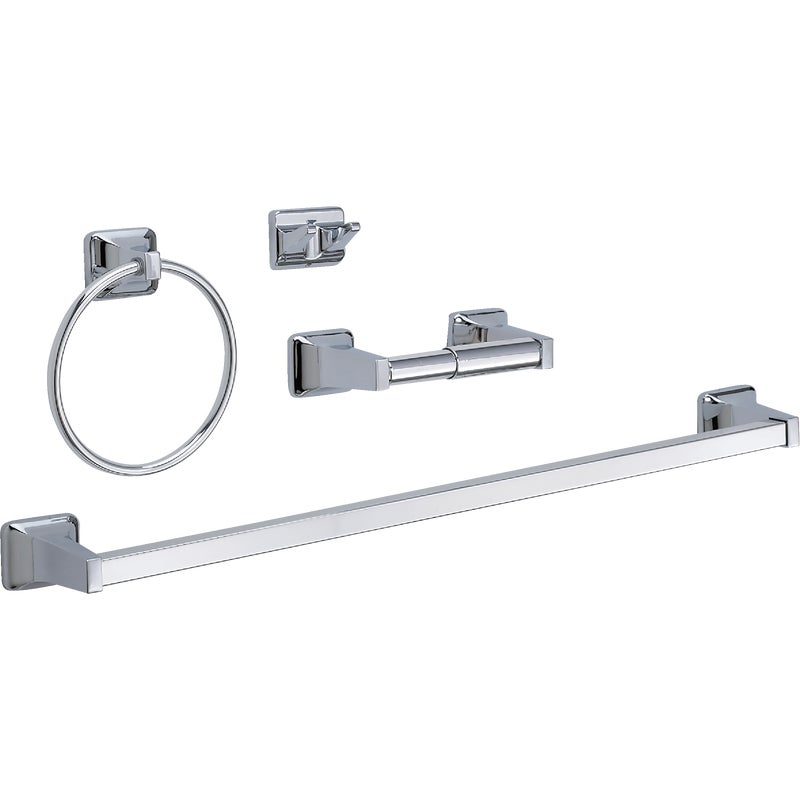409793.jpg Home Impressions Chrome Vista Bath Accessory Kit - Image 1