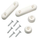Do it 2" x 3/4" White Plastic Toilet Seat Screw Bumper Set
