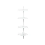 Zenith Zenna Home Plastic Shower Caddy White 12x97 Inch