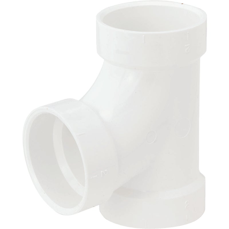 416366.jpg Charlotte Pipe 2" Schedule 40 Sanitary PVC Tee - Image 1