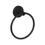 Home Impressions Noir Matte Black Towel Ring