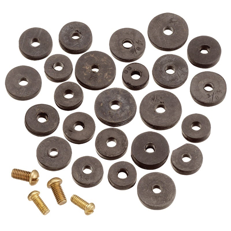 426943.jpg Do it Assorted Black Flat Faucet Washer (20 Ct.) - Image 1