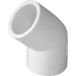 Charlotte Pipe 2 In. Slip x Slip Schedule 40 45 Deg. PVC Elbow (1/8 Bend)
