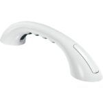 Moen Home Care Glacier Grab Bar, White with Rubber Pad