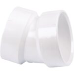 Charlotte Pipe Schedule 40 22-1/2 Deg. DWV PVC Elbow