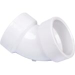 Charlotte Pipe 1-1/2" Schedule 40 60 Deg. DWV PVC Elbow (1/6 Bend)