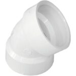 IPEX Canplas 1-1/2" Schedule 40 45 Deg. PVC Elbow (1/8 Bend)