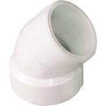 IPEX Canplas Schedule 40 45 Deg. DWV PVC Street Elbow