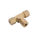 Anderson Metals 1/4 Inch Compression Brass Tee